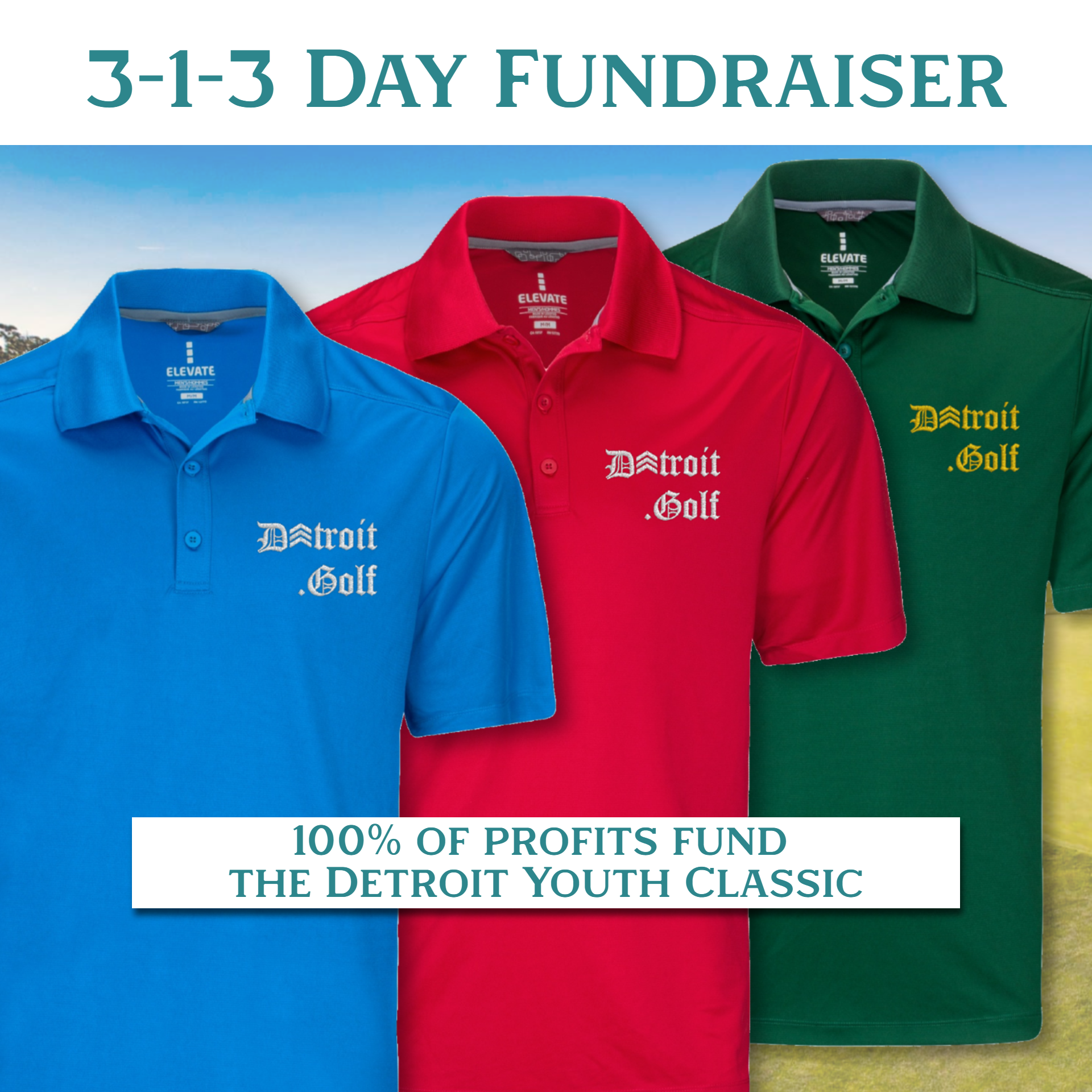 Detroit.Golf Polo